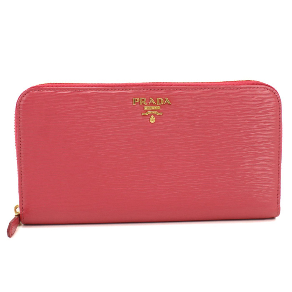 PRADA Prada Long Wallet, Round Zipper, 1ML506 2EZZ F0505 Vitello Move, Women'...